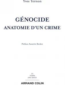 Génocide - Anatomie d'un crime