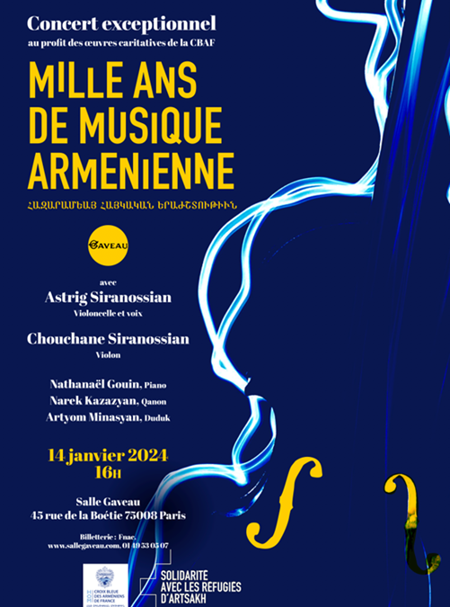 Concert mille ans de musique arménienne
